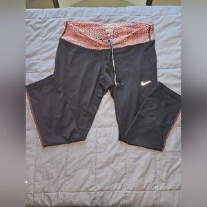 Nike Running Dri-fit Activewear Size M Black/orange Color